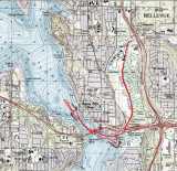 Topo map of route